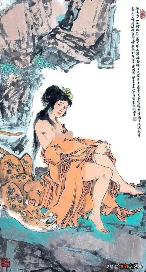 历代艺术家笔下的神女与山鬼 东方神女山鬼系列 油画欣赏