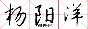 杨阳洋