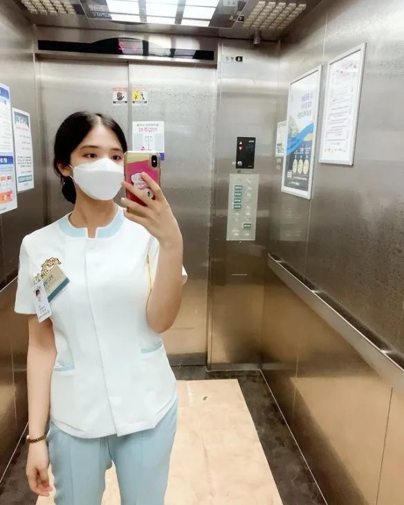 想被治疗!南韩清纯小护士YuJu:工作服下的白皙欧派!