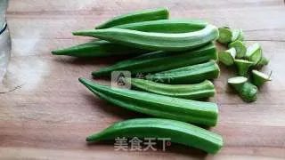 白灼秋葵