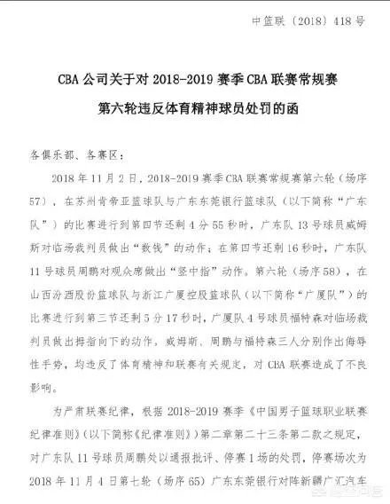 CBA开出新赛季第一张罚单,周鹏停赛一场,难道江苏主场就不应该对其进行处罚吗?