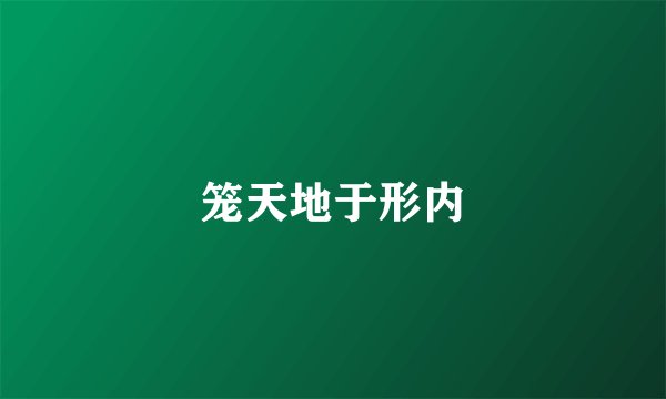 笼天地于形内