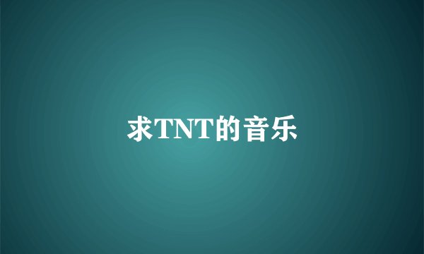 求TNT的音乐