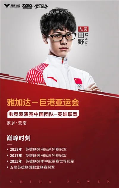 电竞亚运会定妆照公布 中国电竞男团成了