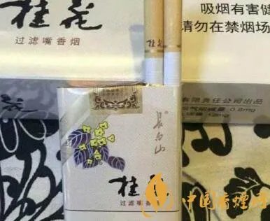 长白山(桂花)香烟价格表图 长白山桂花烟多少钱
