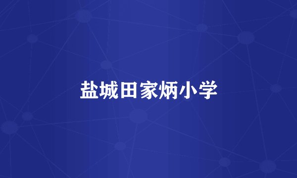 盐城田家炳小学