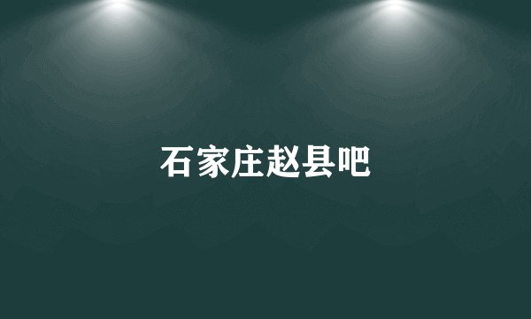 石家庄赵县吧