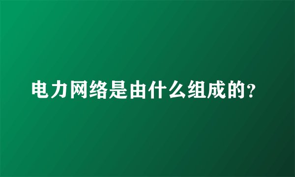 电力网络是由什么组成的？