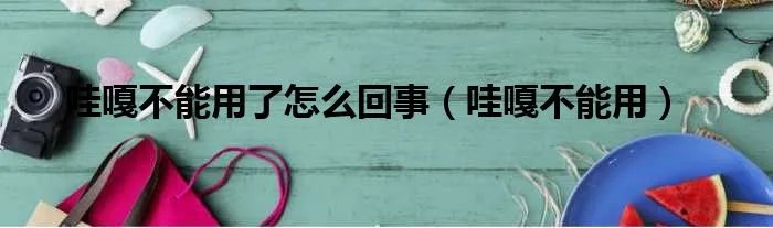 哇嘎不能用了怎么回事(哇嘎不能用)