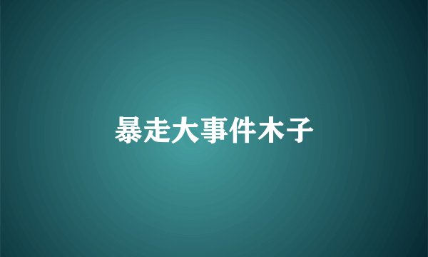 暴走大事件木子