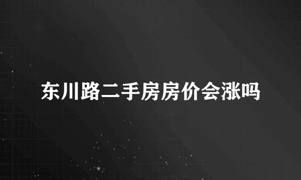东川路二手房房价会涨吗
