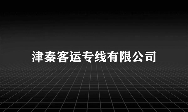 津秦客运专线有限公司
