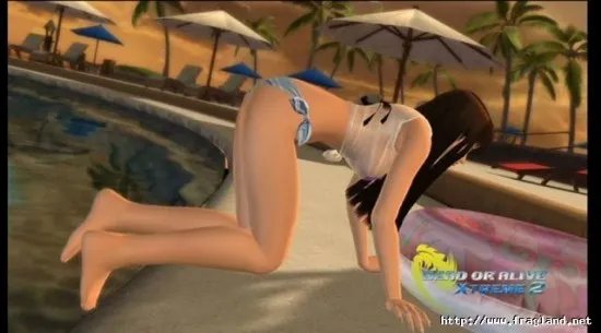 《死或生X2》清纯美女也跳钢管舞视频