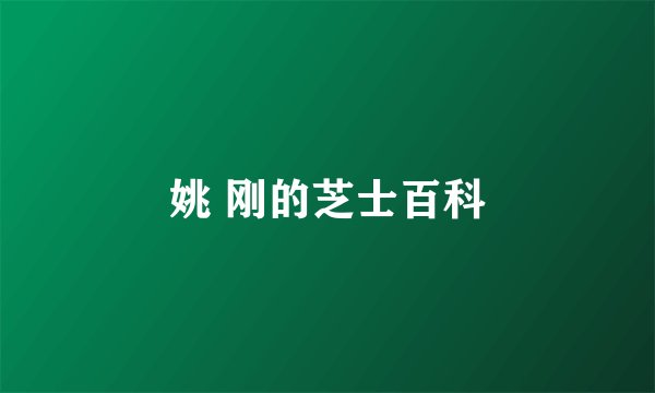 姚 刚的芝士百科