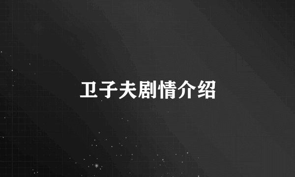 卫子夫剧情介绍