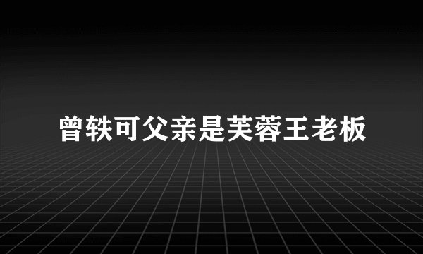 曾轶可父亲是芙蓉王老板