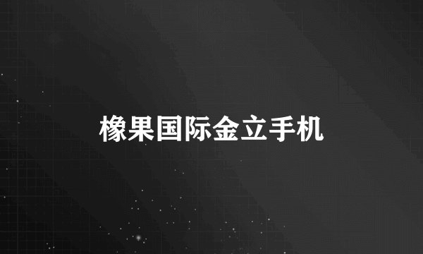 橡果国际金立手机
