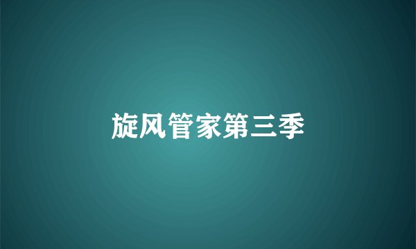 旋风管家第三季